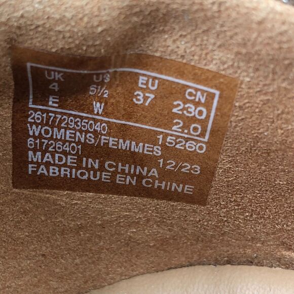 Clarks Artisan Rena Flats Women's Size 6.5 W Gold Metallic Cap toe - Picture 9 of 10